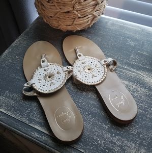 Jack Rogers white sandals size 9
